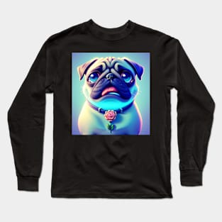 Adorable Pug Long Sleeve T-Shirt